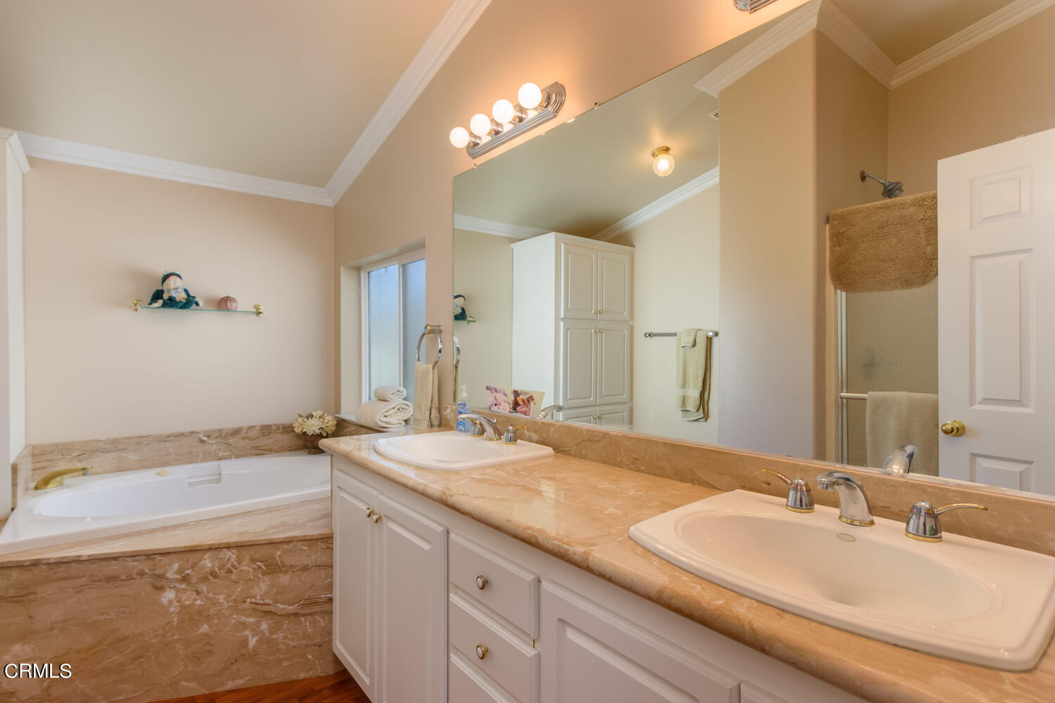 11405 Darling Road, Unit 1 Ventura, CA 93004 - Photo 14 of 31 a bathroom with a granite countertop sink mirror and double