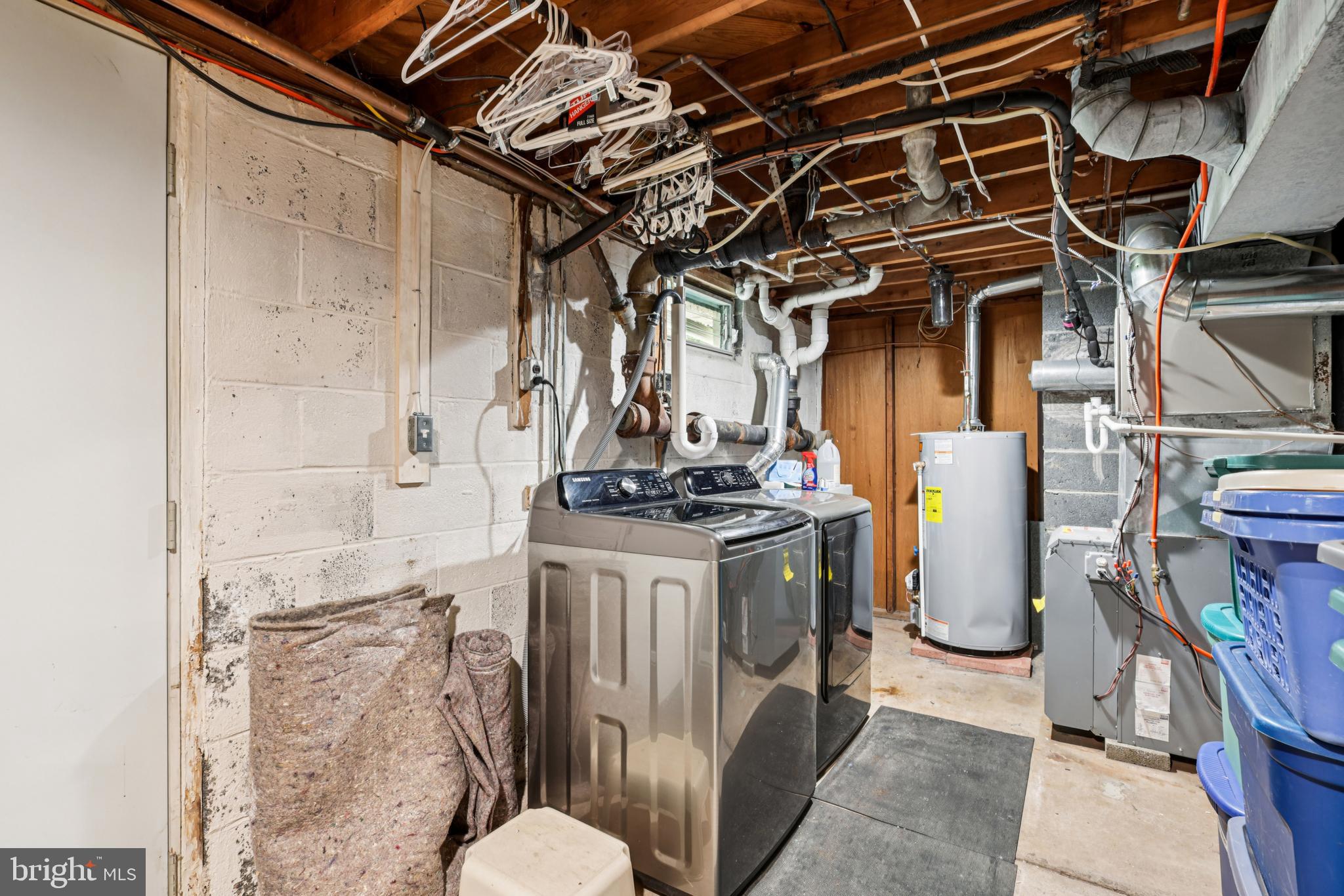 1407 Trenton Harbourton Road Pennington, NJ 08534 - Photo 23 of 31 a utility room with dryer and washer