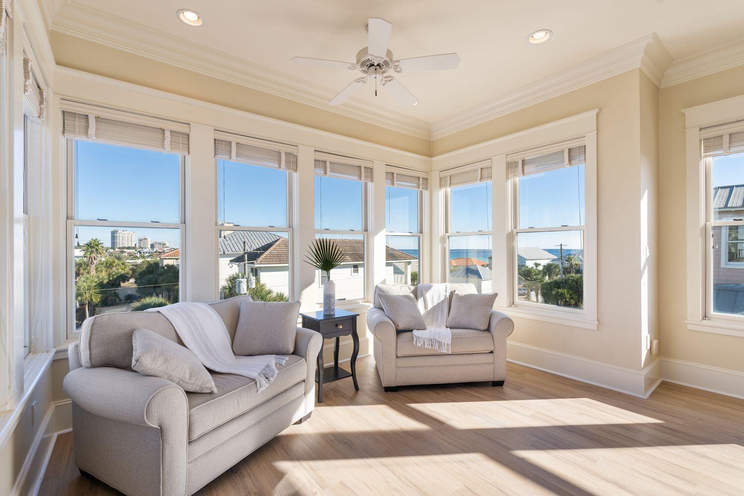 216 Sandtrap Road Miramar Beach, FL 32550 - Photo 30 of 66 a living room with furniture and a large window