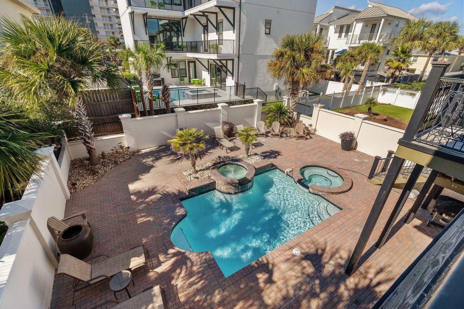 216 Sandtrap Road Miramar Beach, FL 32550 - Photo 57 of 66 a view of yard from deck patio and outdoor seating