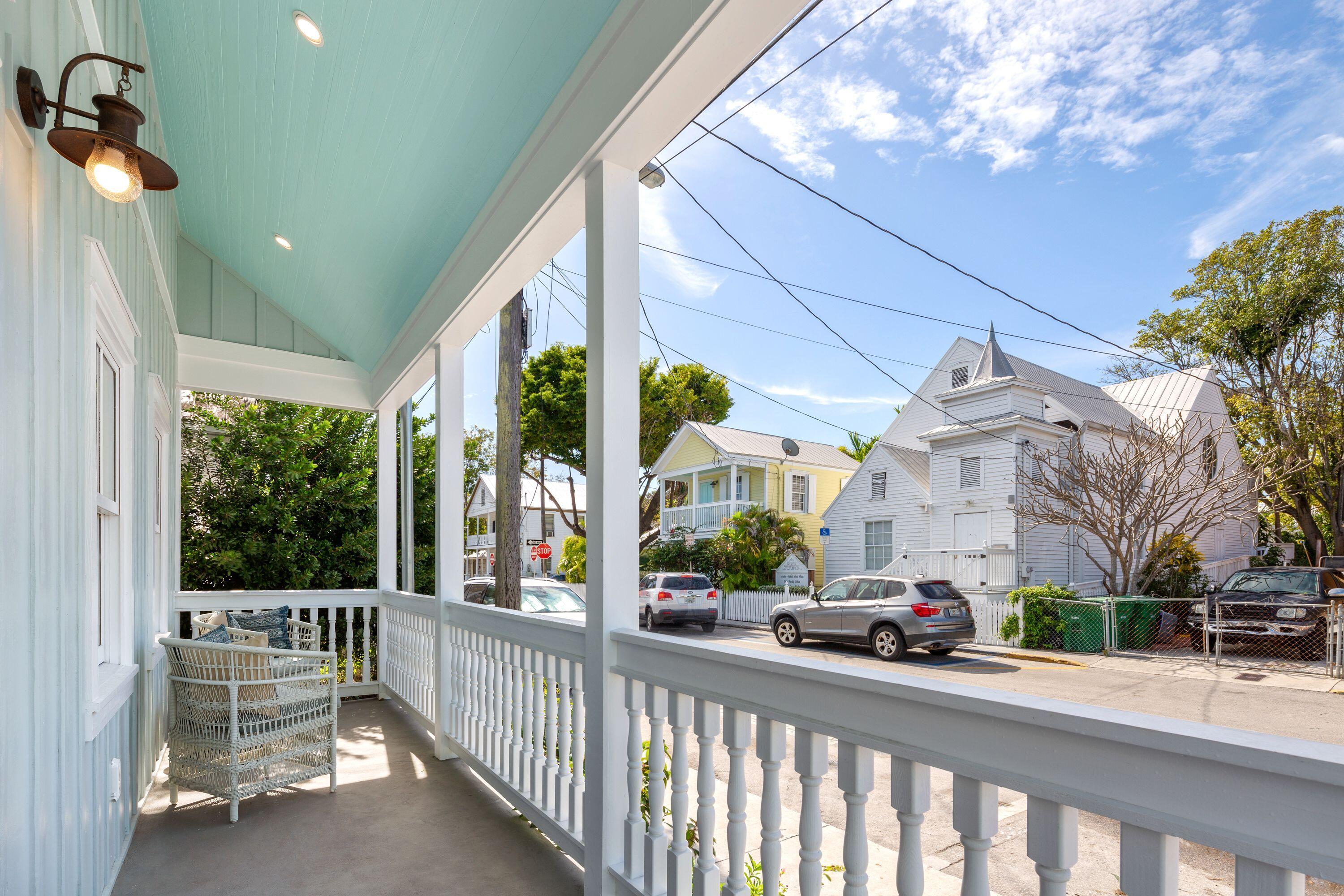 1007 Thomas Street Key West, FL 33040 - Photo 15 of 31 a view of a street from a balcony