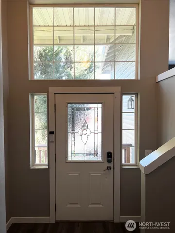 a view of a house that has a window