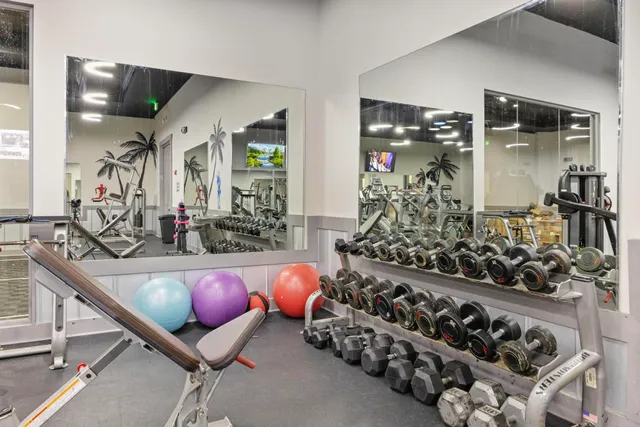 a view of building with yard