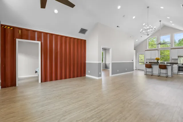 wooden floor in an empty room