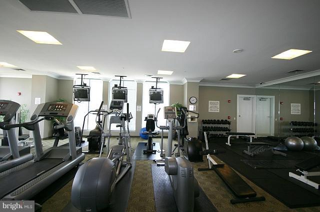 851 North Glebe Road, Unit 810 Arlington, VA 22203 - Photo 25 of 28 a view of a room with gym equipment