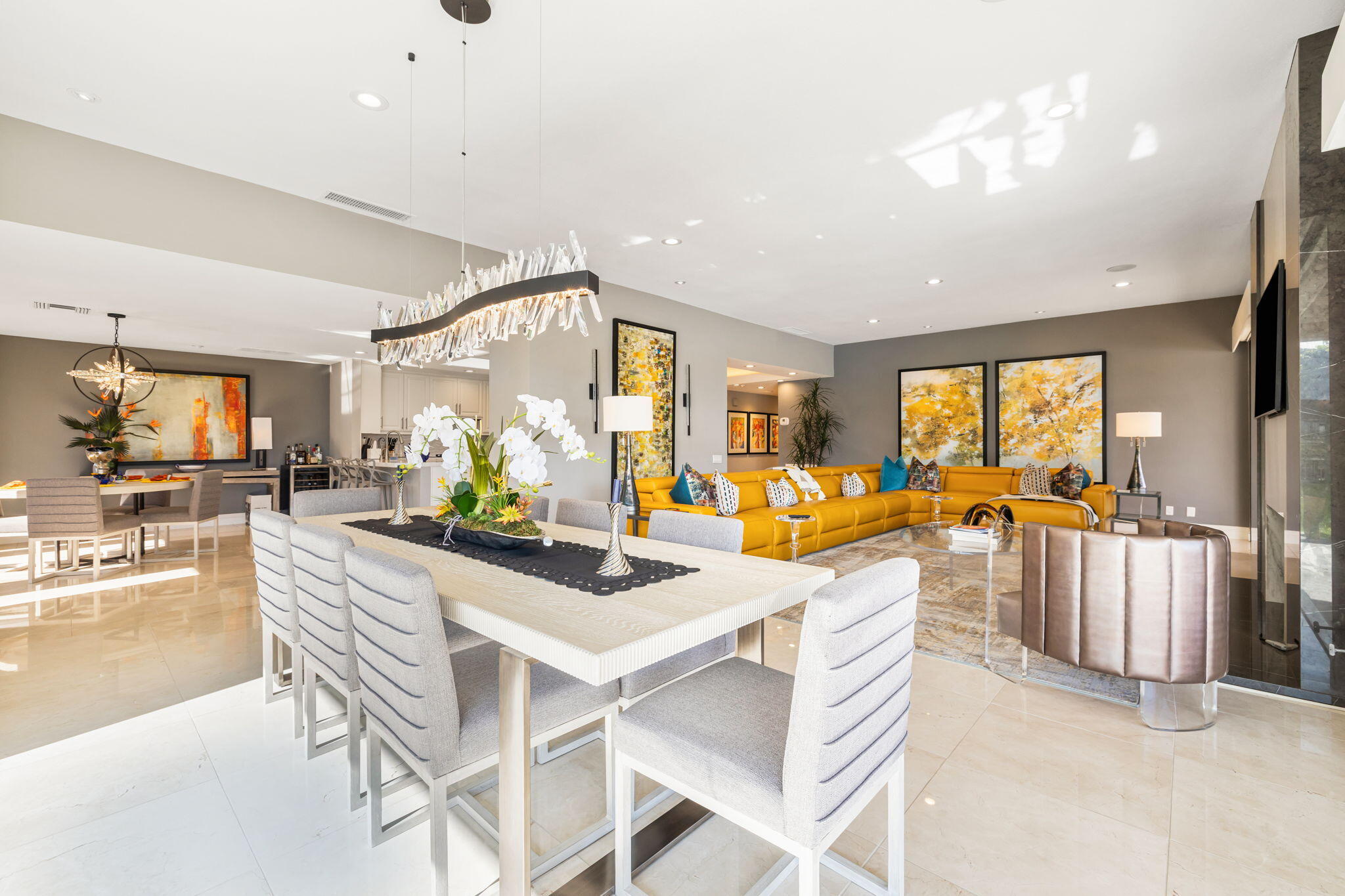 6 Barnard Court Rancho Mirage, CA 92270 - Photo 12 of 58 a view of a dining room with furniture window and outside view