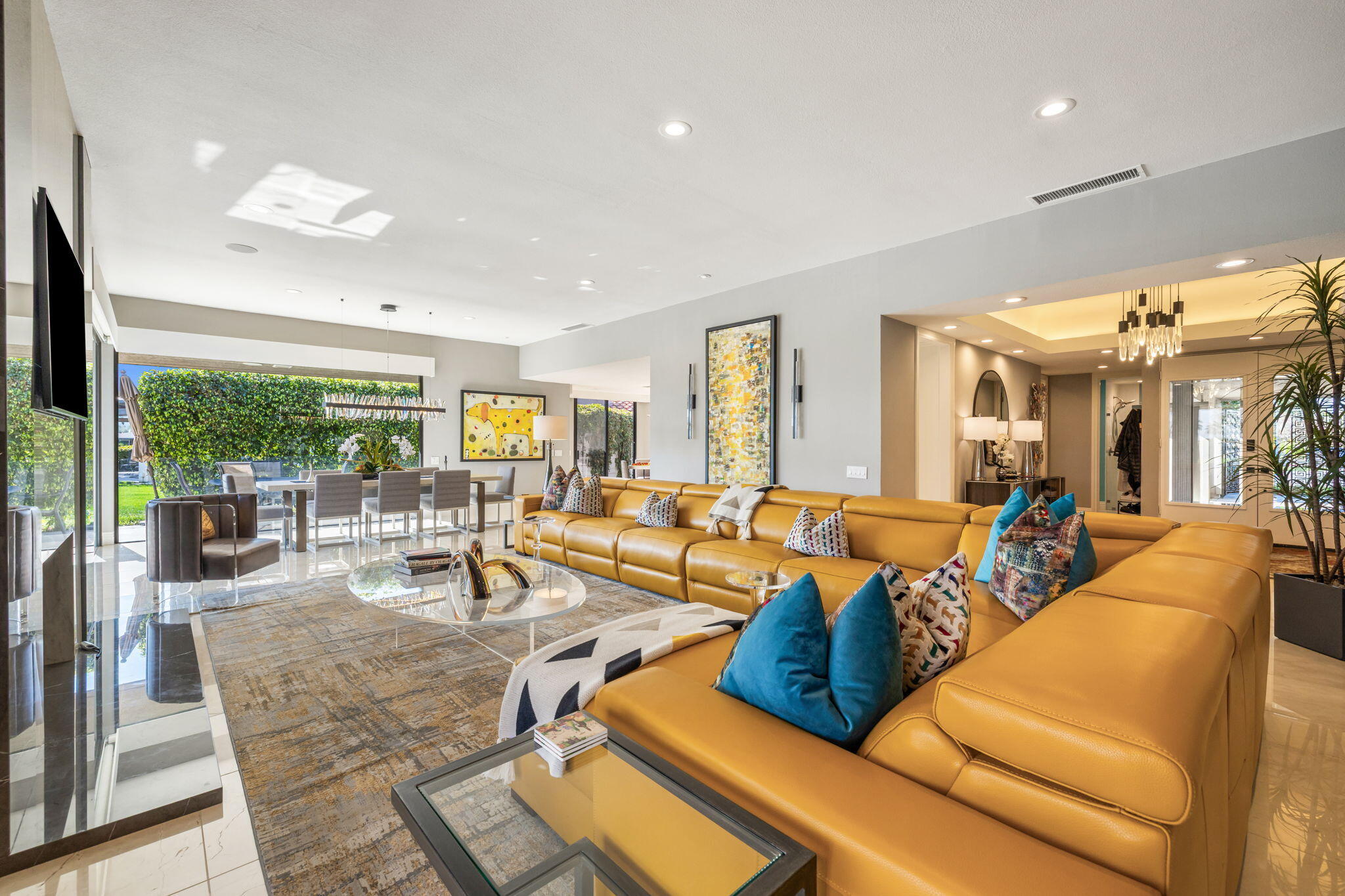 6 Barnard Court Rancho Mirage, CA 92270 - Photo 10 of 58 a living room with furniture and a large window