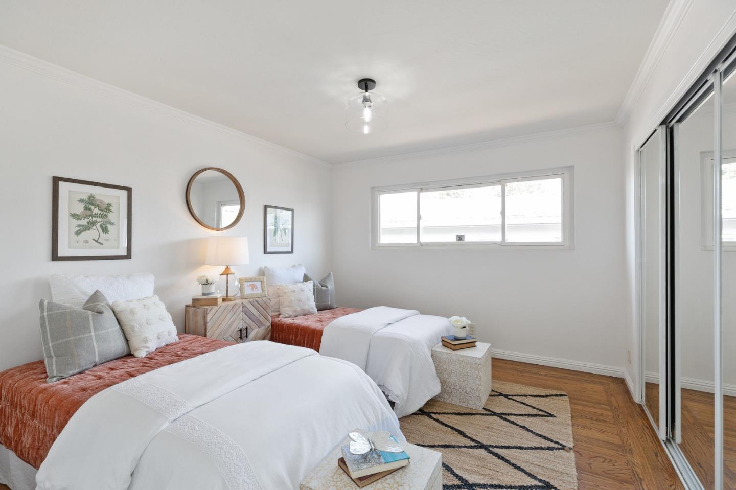 1808 Castenada Drive Burlingame, CA 94010 - Photo 25 of 37 a bedroom with two beds and a window