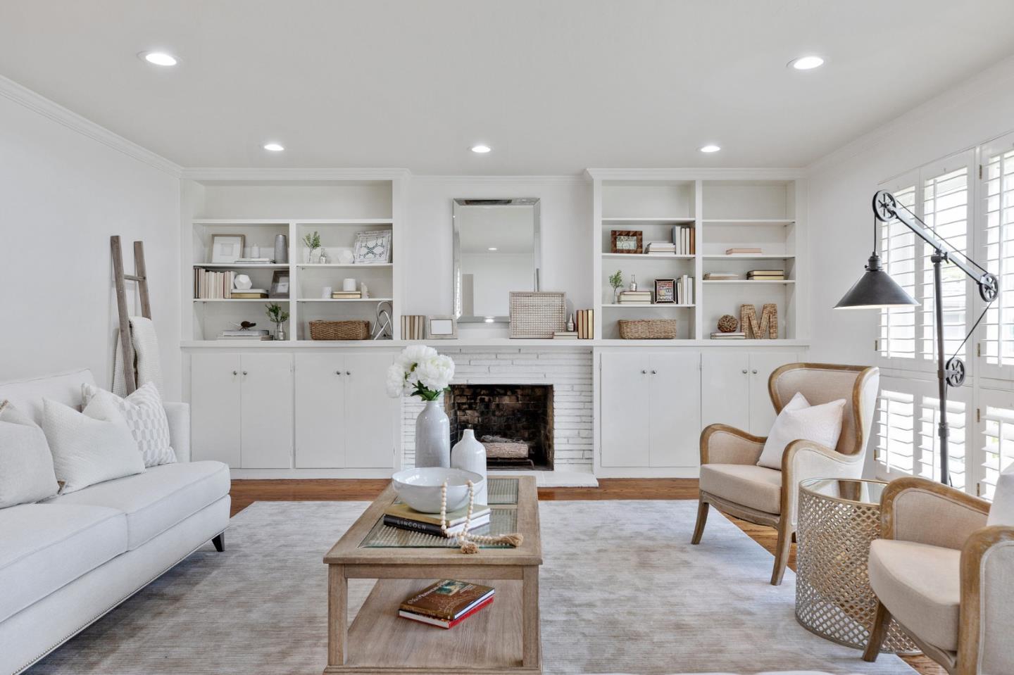 1808 Castenada Drive Burlingame, CA 94010 - Photo 7 of 37 a living room with furniture and a fireplace