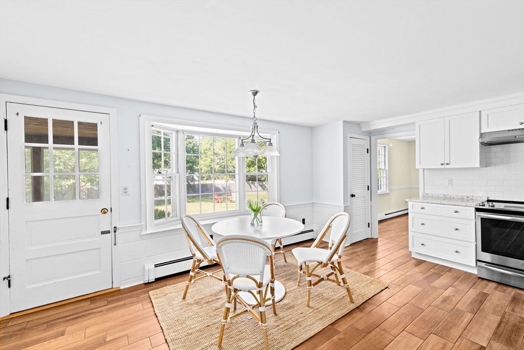 15 Presidents Road Hingham, MA 02043 - Photo 5 of 25 a view of a dining room with furniture window and outside view