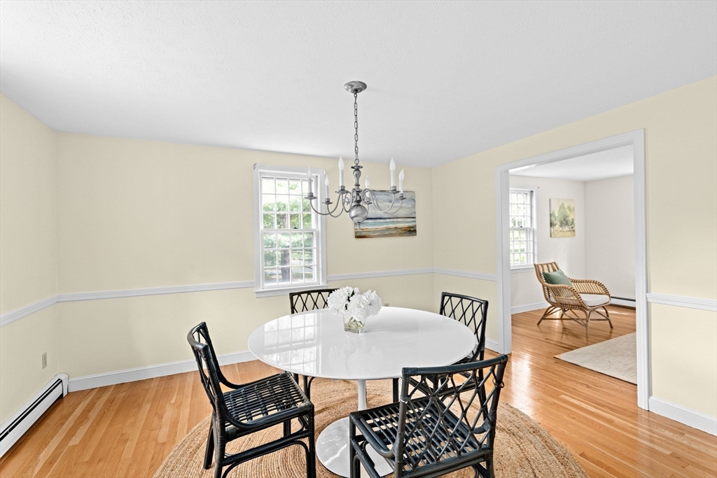 15 Presidents Road Hingham, MA 02043 - Photo 7 of 25 a view of a dining room with furniture and wooden floor