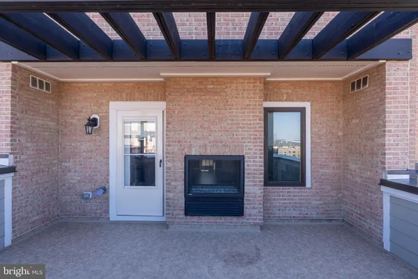 a front view of a building