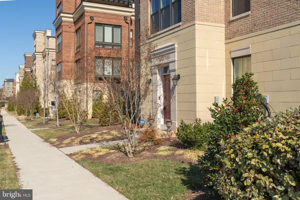 a front view of a building with glass windows