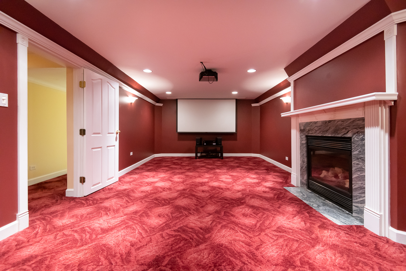 227 Country Club Drive Addison, IL 60101 - Photo 32 of 39 a bed room with a fireplace and a television