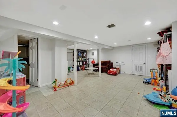 a room with furniture