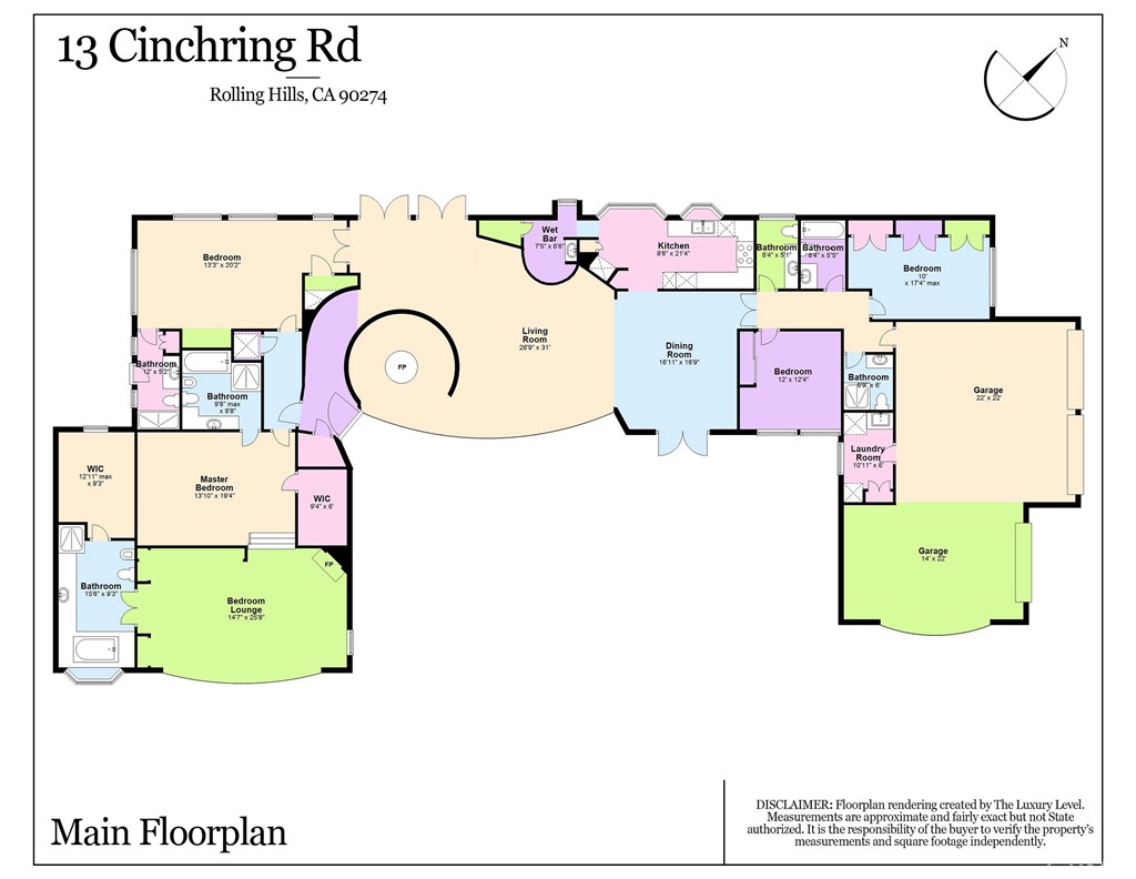 Floorplan of Main House