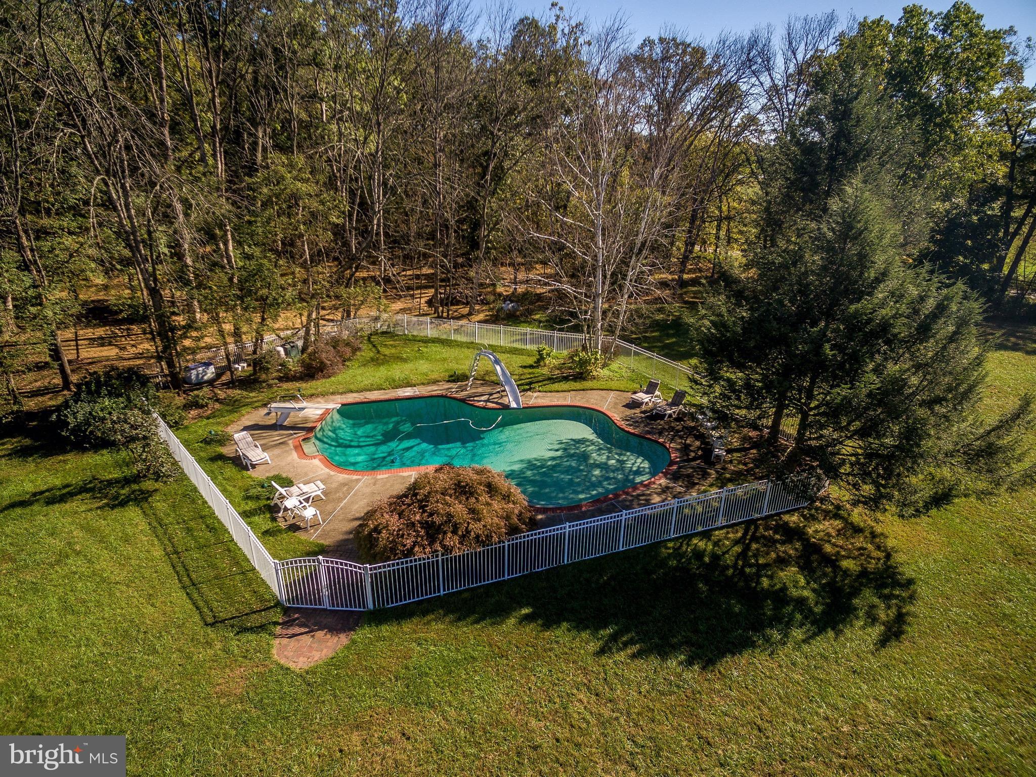 23355 Parsons Road Middleburg, VA 20117 - Photo 27 of 30 View of the free form pool and fenced pool yard.