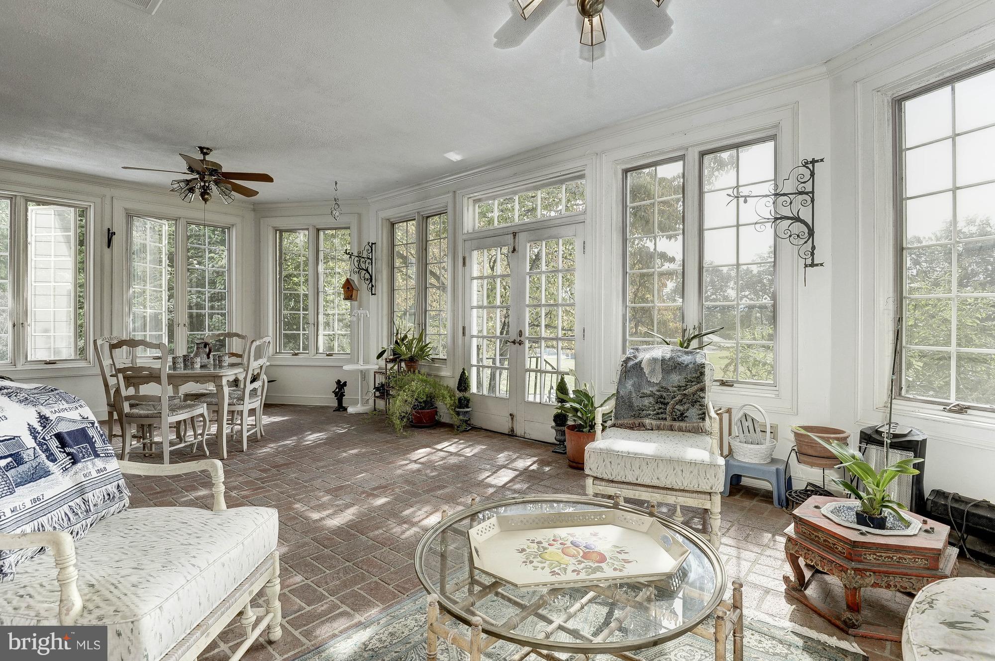 23355 Parsons Road Middleburg, VA 20117 - Photo 6 of 30 Sunroom w/brick floors opens to large rear patio