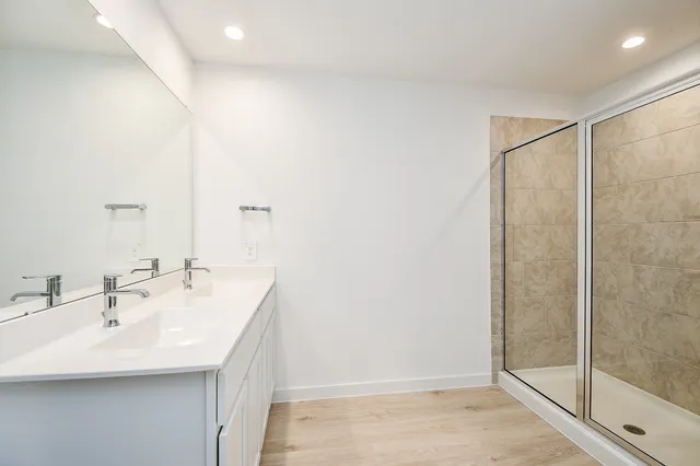 a view of a kitchen with a refrigerator