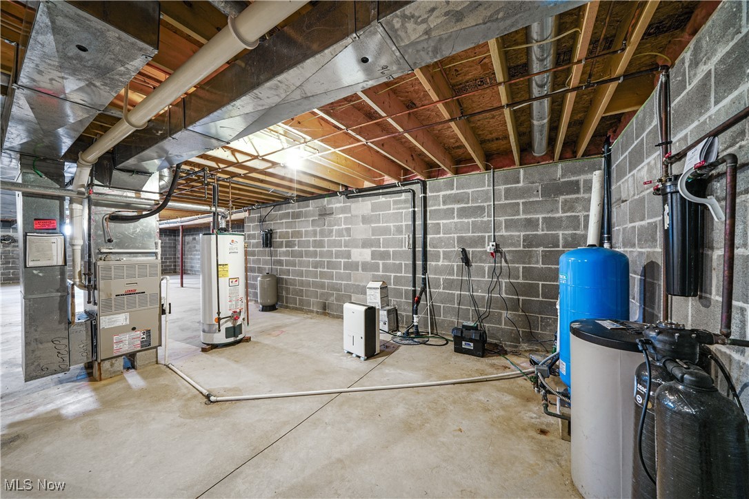 4840 Wayne Road Mantua, OH 44255 - Photo 29 of 42 Expansive Unfinished Basement area with mechanicals