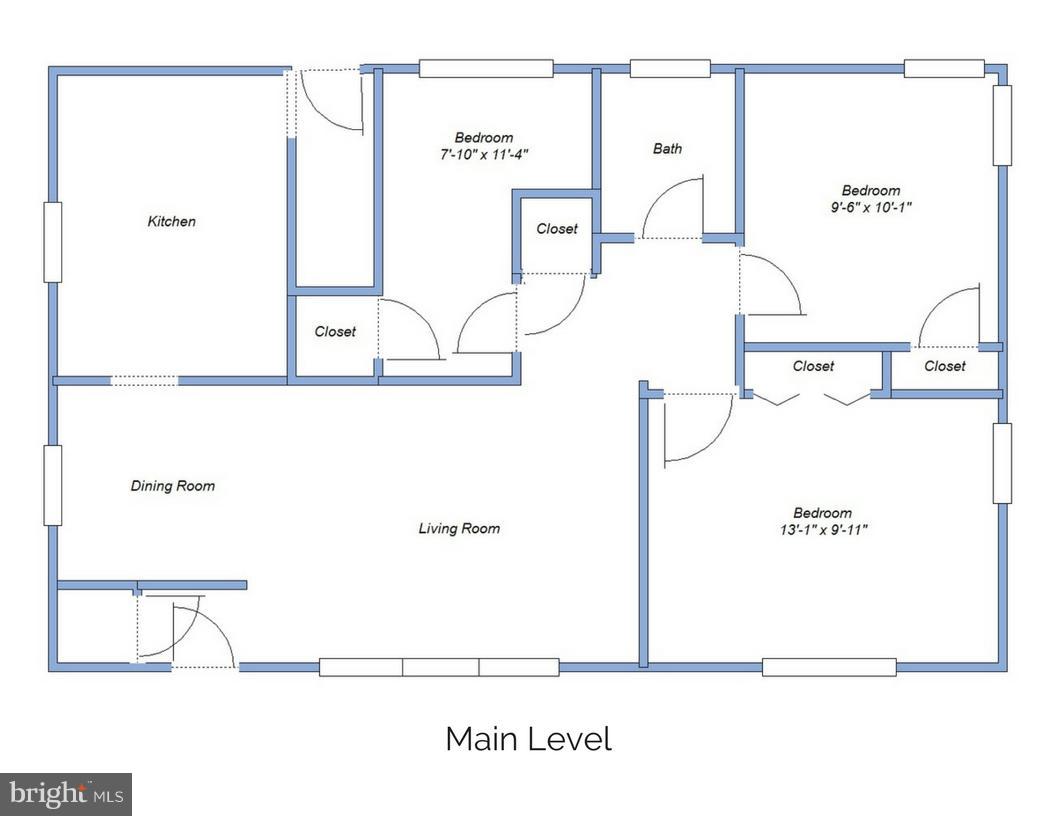 1028 Gilbert Road Rockville, MD 20851 - Photo 23 of 26 Main Level Floor Plan