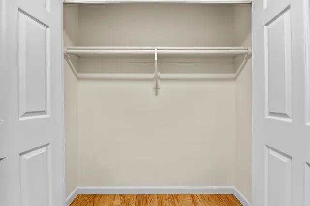 a view of a room with rack on the wall