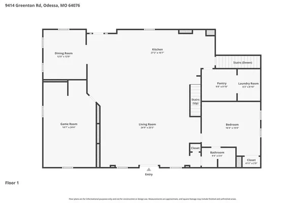 $525,000 | 9414 Greenton Road, Odessa, MO 64076