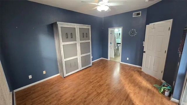 a view of empty room with front door
