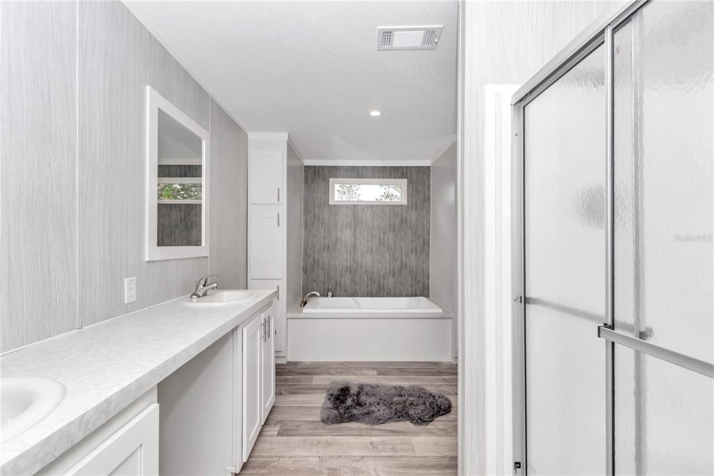 5190 Southwest 178th Terrace Dunnellon, FL 34432 - Photo 45 of 51 a bathroom with a tub sink and a mirror