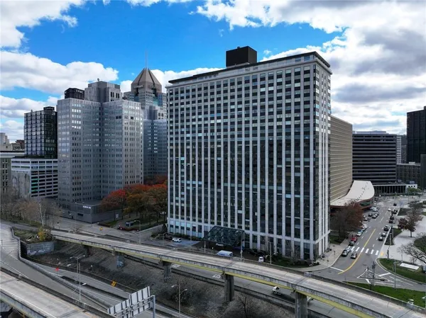 a front view of a building