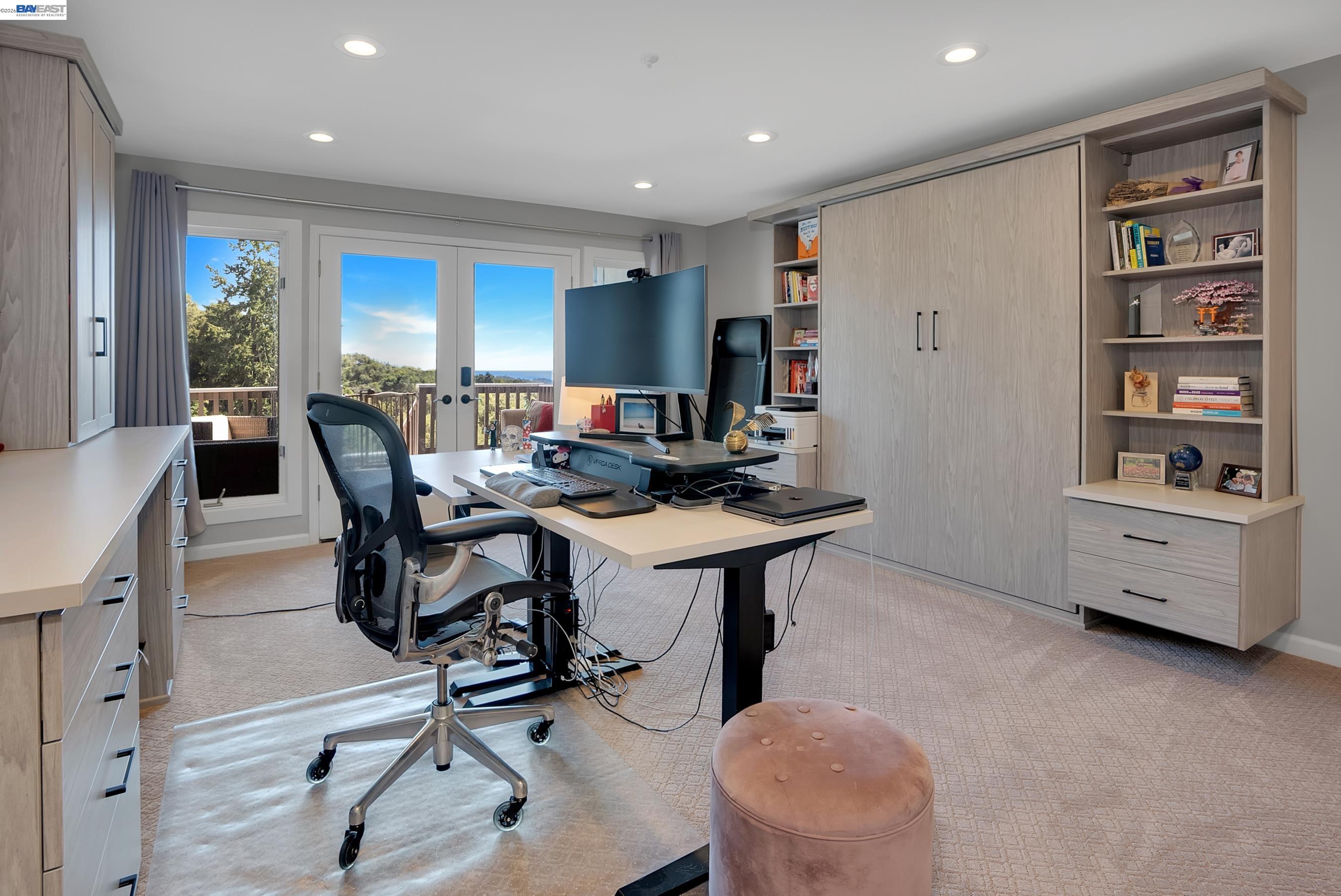 905 Moon Valley Ranch Road Watsonville, CA 95076 - Photo 56 of 60 a workspace with furniture and window