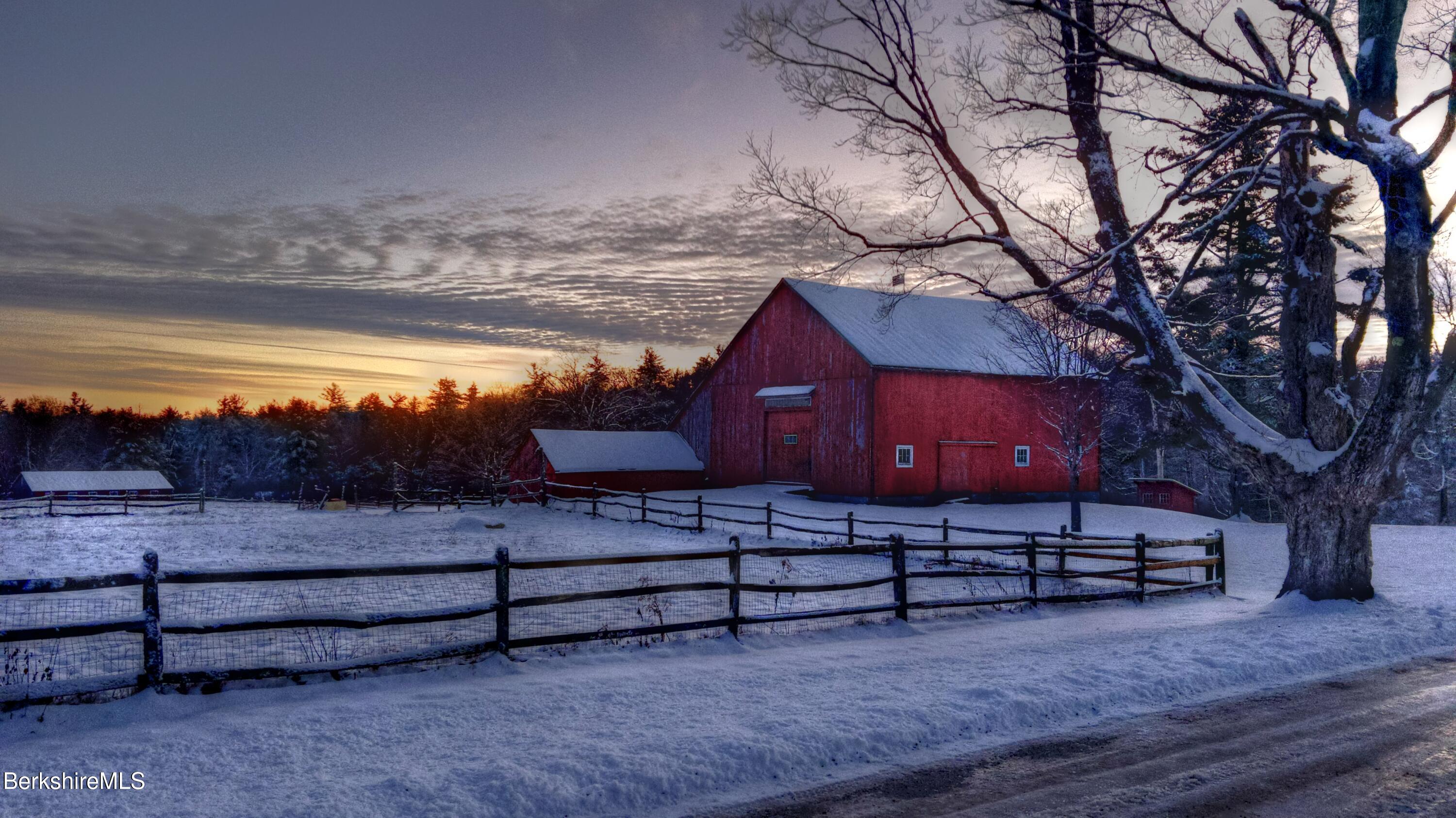 764 East Hill Road New Marlborough, MA 01259 - Photo 3 of 84 02_18th century barn at sunset_WPSIRLCF