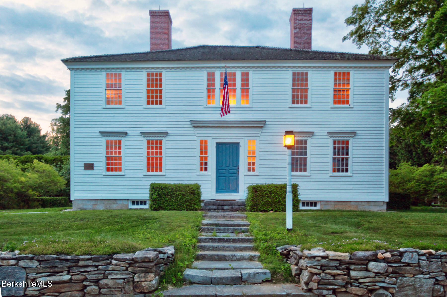 764 East Hill Road New Marlborough, MA 01259 - Photo 32 of 84 026_EXT_Facade Twilight front