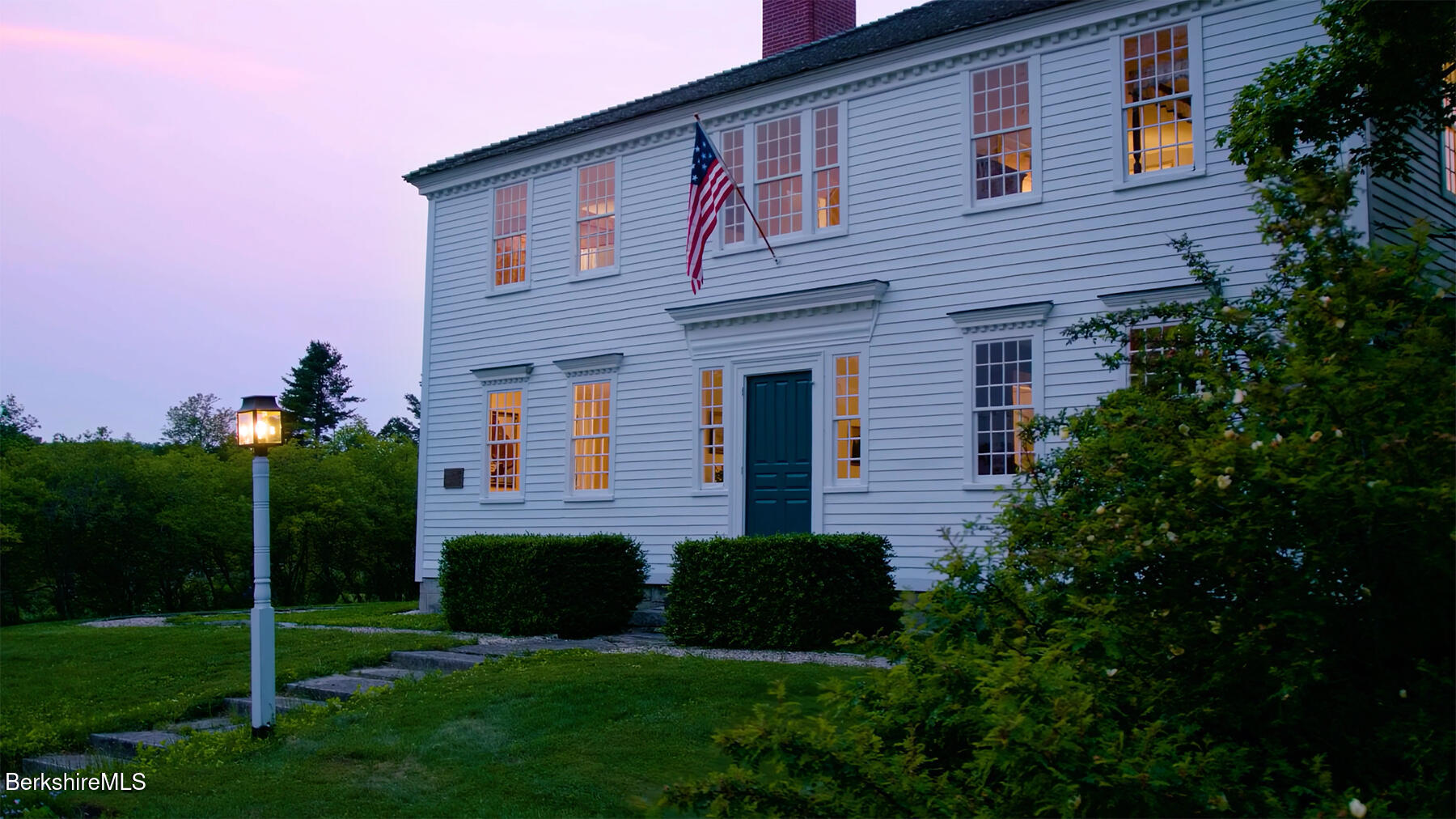 764 East Hill Road New Marlborough, MA 01259 - Photo 76 of 82 a front view of a house with garden