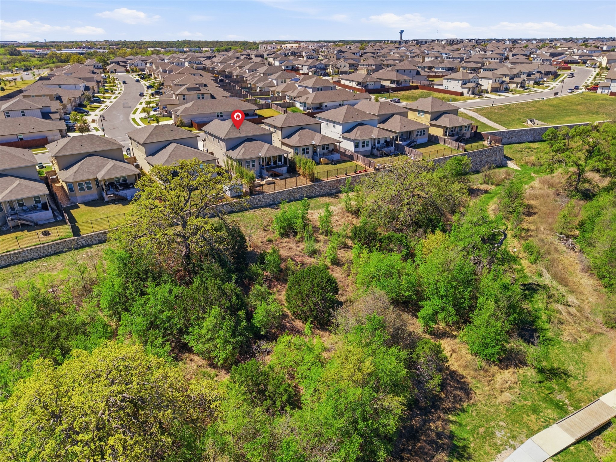 904 View Drive Georgetown, TX 78628 - Photo 34 of 40 an aerial view of residential houses with outdoor space