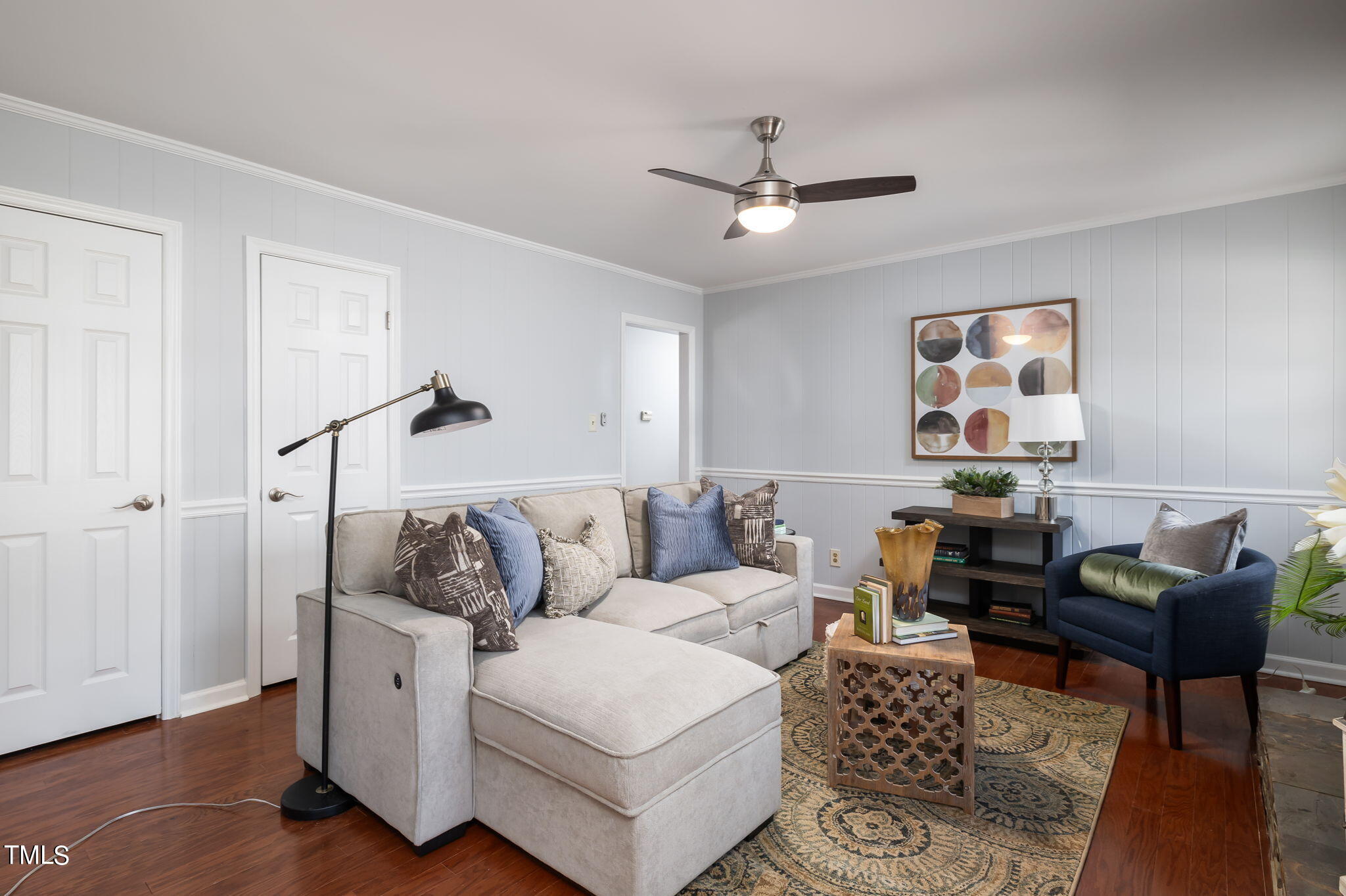 Cozy Den with ample storage.