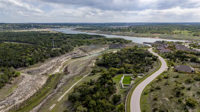 an aerial view of residential house with outdoor space