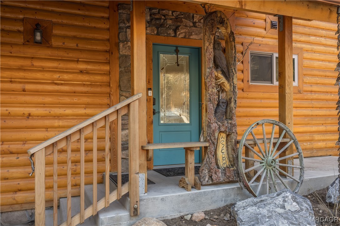 448 Edgemoor Road Big Bear Lake, CA 92315 - Photo 7 of 42 a view of entryway with a front door