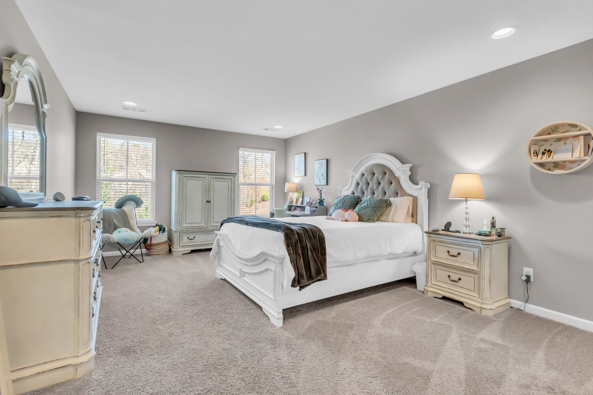 6930 Wellsford Lane College Grove, TN 37046 - Photo 26 of 44 a bedroom with bed and a dresser