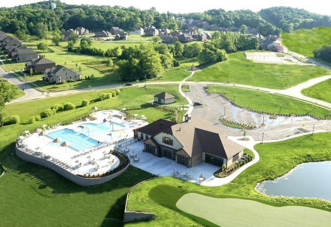 6930 Wellsford Lane College Grove, TN 37046 - Photo 44 of 44 an aerial view of a house with yard swimming pool and outdoor seating