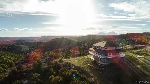 a view of a city with mountain