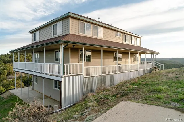 a front view of a house with balcony