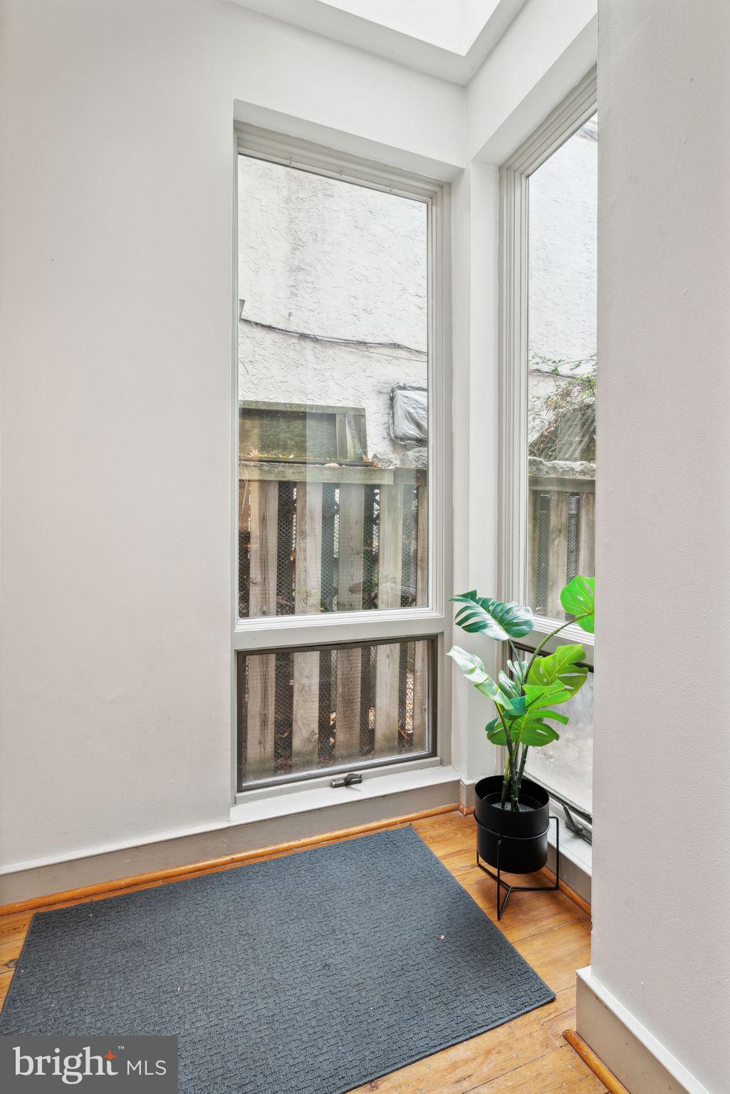 2206 Wallace Street Philadelphia, PA 19130 - Photo 5 of 38 a living room with a potted plant and a window