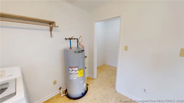 a view of water heater room