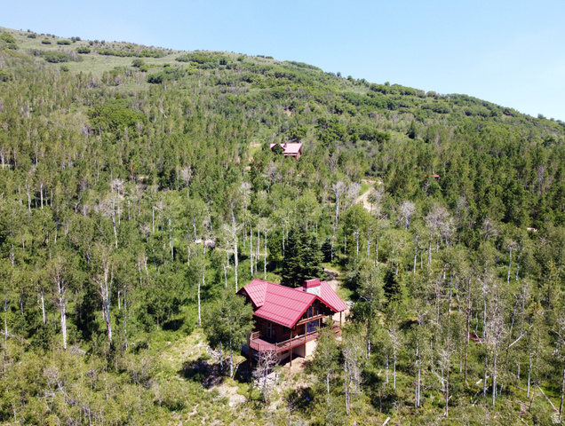 6210 Mountain View Road, Unit 133 Coalville, UT 84017 - Photo 86 of 87 Aerial view west and south side of cabin.