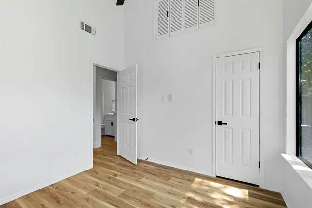 a view of an empty room