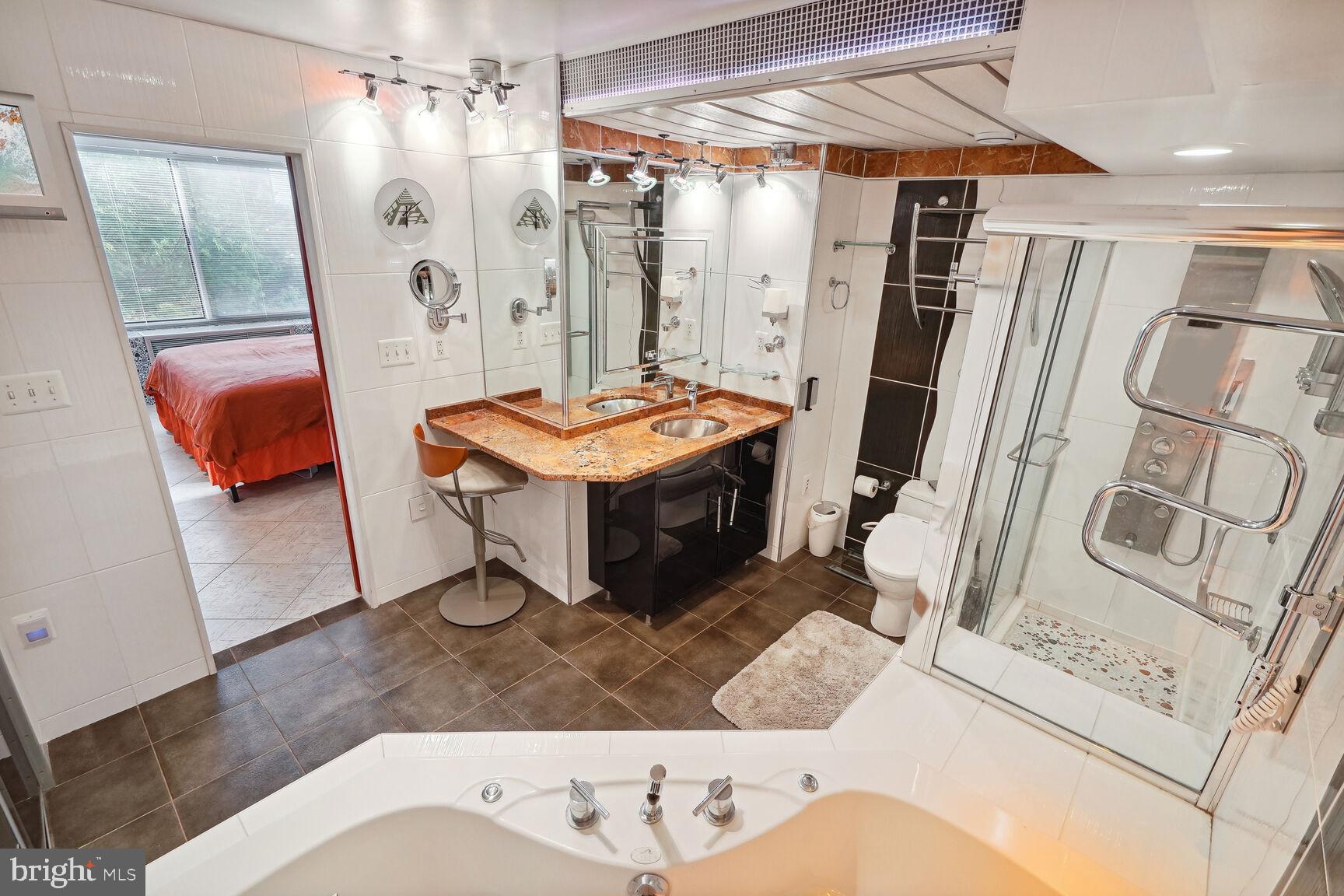 9701 Fields Road, Unit 201 Gaithersburg, MD 20878 - Photo 40 of 68 Main Bathroom, en-suite with the Main BR