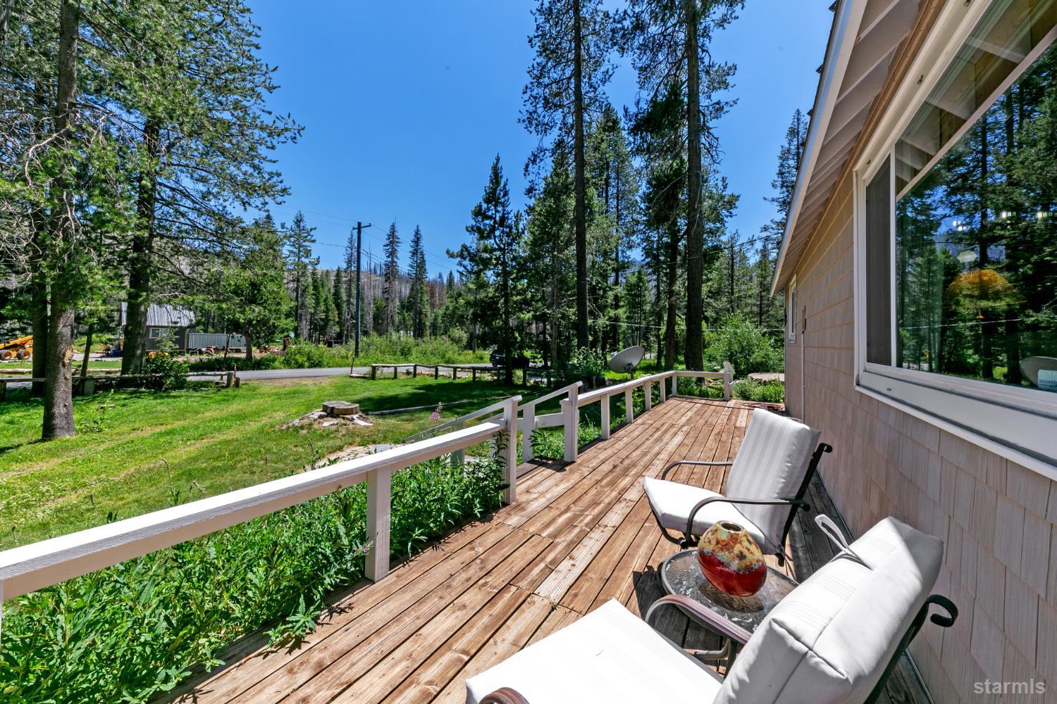 7075 Mount Ralston Road Twin Bridges, CA 95735 - Photo 10 of 26 a view of balcony with two chairs and a table