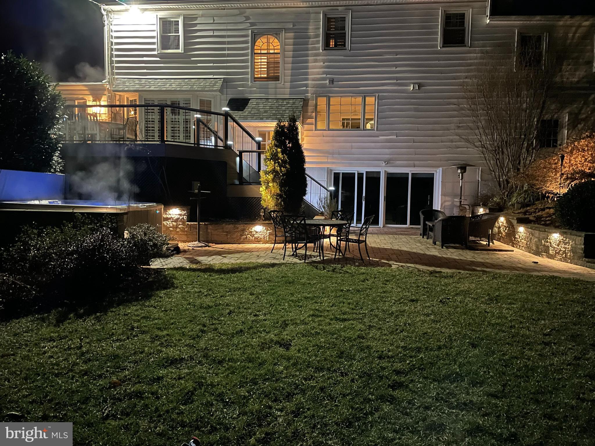 1675 Stephens Drive Wayne, PA 19087 - Photo 41 of 52 Night time rear yard