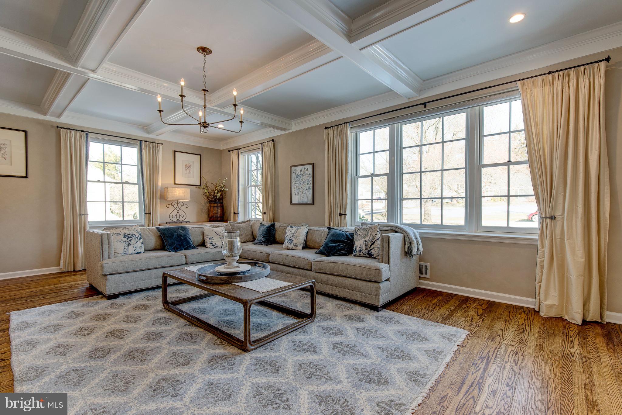 1675 Stephens Drive Wayne, PA 19087 - Photo 8 of 52 Sitting room with beautiful coffered ceiling